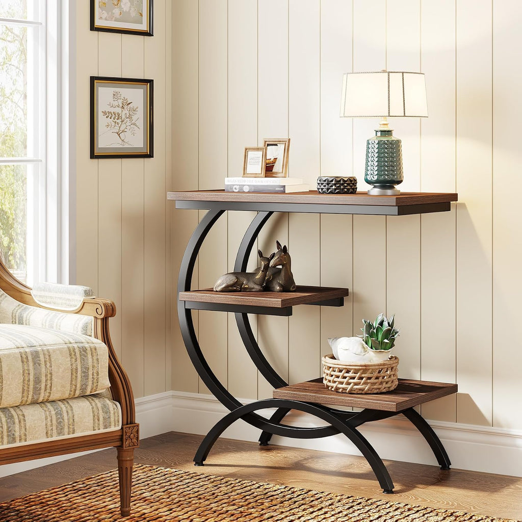 C-Shaped End Table