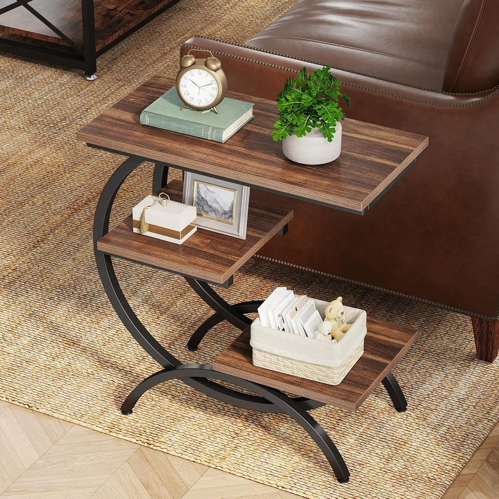 C-Shaped End Table