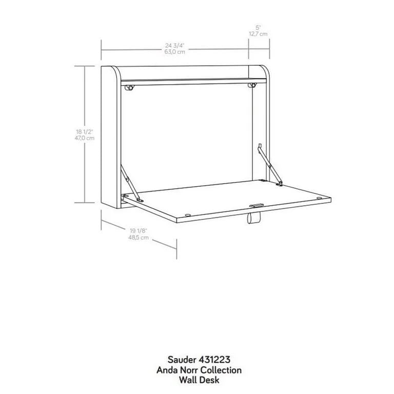 Wall-Mounted Floating Desk By Smart Living